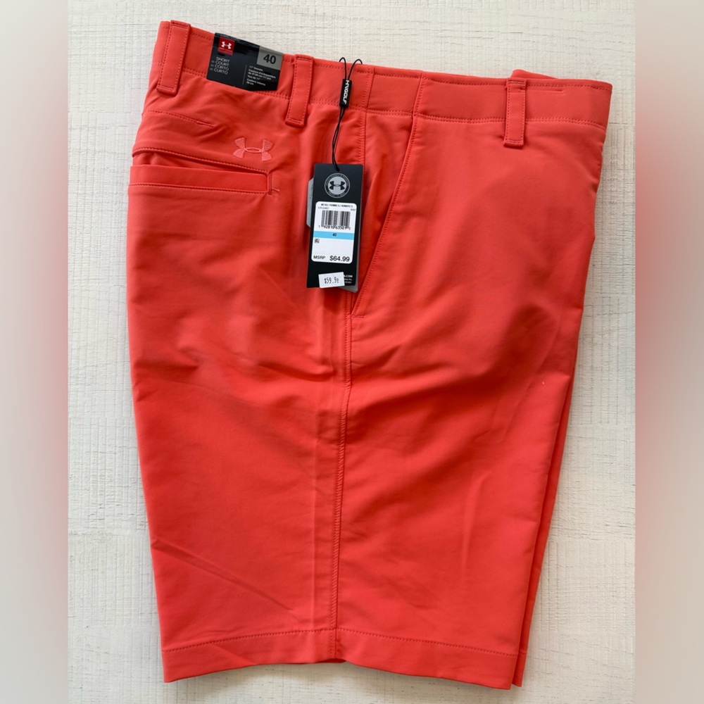 Under Armour Orange Chinos Straight Fit Casual